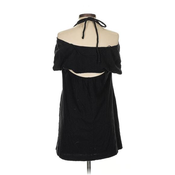Free People FP BEACH Vivi‎ Open Back Stretch Cotton Mini Dress Small, BLACK - Picture 2 of 7